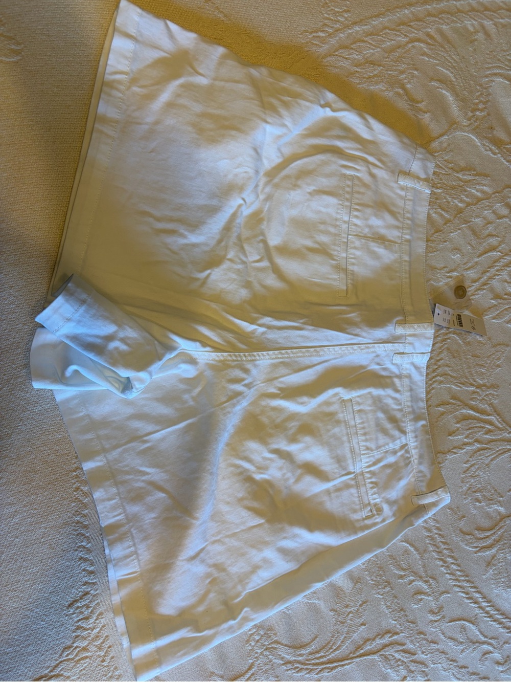 NWT J. Crew White Casual Cotton Shorts size 14 classic traditional versatile - Picture 8 of 8
